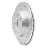 R1 Concepts 1989-1996 Nissan 240SX Front Left Drilled & Slotted Silver Brake Rotor by R1 Concepts 631-67027L