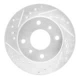 R1 Concepts 1989-1996 Nissan 240SX Front Left Drilled & Slotted Silver Brake Rotor by R1 Concepts 631-67027L