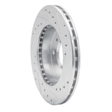 R1 Concepts 1989-1996 Nissan 240SX Front Left Drilled & Slotted Silver Brake Rotor by R1 Concepts 631-67027L
