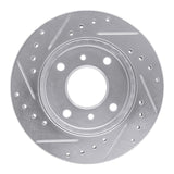R1 Concepts 1989-1996 Nissan 240SX Front Right Drilled & Slotted Silver Brake Rotor by R1 Concepts 631-67027R