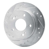 R1 Concepts 1982-1993 Nissan Maxima Rear Left Drilled & Slotted Silver Brake Rotor by R1 Concepts 631-67031L