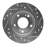 R1 Concepts 1982-1993 Nissan Maxima Rear Left Drilled & Slotted Silver Brake Rotor by R1 Concepts 631-67031L
