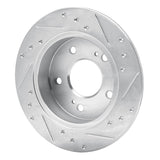 R1 Concepts 1982-1993 Nissan Maxima Rear Left Drilled & Slotted Silver Brake Rotor by R1 Concepts 631-67031L