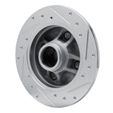 R1 Concepts 1988-1988 Nissan Maxima Rear Left Drilled & Slotted Silver Brake Rotor by R1 Concepts 631-67032L