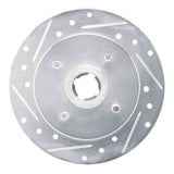 R1 Concepts 1988-1988 Nissan Maxima Rear Left Drilled & Slotted Silver Brake Rotor by R1 Concepts 631-67032L