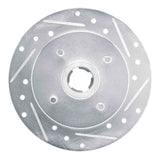 R1 Concepts 1988-1988 Nissan Maxima Rear Right Drilled & Slotted Silver Brake Rotor by R1 Concepts 631-67032R