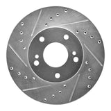 R1 Concepts 1982-1990 Nissan 300ZX Front Left Drilled & Slotted Silver Brake Rotor by R1 Concepts 631-67033L