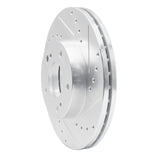 R1 Concepts 1982-1990 Nissan 300ZX Front Right Drilled & Slotted Silver Brake Rotor by R1 Concepts 631-67033R