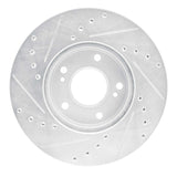 R1 Concepts 1982-1990 Nissan 300ZX Front Right Drilled & Slotted Silver Brake Rotor by R1 Concepts 631-67033R