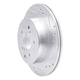 R1 Concepts 1989-1996 Nissan 300ZX Turbo Rear Right Drilled & Slotted Silver Brake Rotor by R1 Concepts 631-67034R