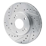 R1 Concepts 1989-1996 Nissan 300ZX Turbo Front Left Drilled & Slotted Silver Brake Rotor by R1 Concepts 631-67035L