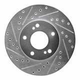 R1 Concepts 1989-1996 Nissan 300ZX Turbo Front Left Drilled & Slotted Silver Brake Rotor by R1 Concepts 631-67035L