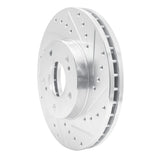 R1 Concepts 1989-1996 Nissan 300ZX Front Right Drilled & Slotted Silver Brake Rotor by R1 Concepts 631-67035R