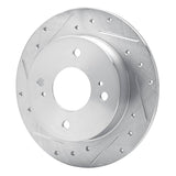R1 Concepts 1990-2006 Infiniti G20 Rear Left Drilled & Slotted Silver Brake Rotor by R1 Concepts 631-67036L