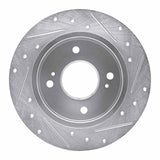 R1 Concepts 1990-2006 Infiniti G20 Rear Left Drilled & Slotted Silver Brake Rotor by R1 Concepts 631-67036L