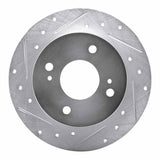 R1 Concepts 1990-2006 Infiniti G20 Rear Left Drilled & Slotted Silver Brake Rotor by R1 Concepts 631-67036L