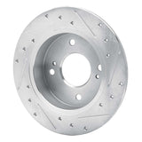 R1 Concepts 1990-2006 Infiniti G20 Rear Left Drilled & Slotted Silver Brake Rotor by R1 Concepts 631-67036L