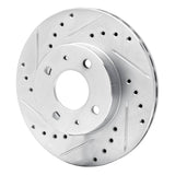 R1 Concepts 1988-2006 Nissan Pulsar NX Front Left Drilled & Slotted Silver Brake Rotor by R1 Concepts 631-67037L