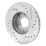 R1 Concepts 1988-2006 Nissan Pulsar NX Front Left Drilled & Slotted Silver Brake Rotor by R1 Concepts 631-67037L