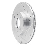 R1 Concepts 1988-2006 Nissan NX Front Right Drilled & Slotted Silver Brake Rotor by R1 Concepts 631-67037R