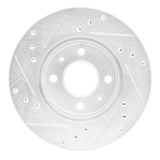 R1 Concepts 1988-2006 Nissan NX Front Right Drilled & Slotted Silver Brake Rotor by R1 Concepts 631-67037R