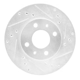 R1 Concepts 1988-2006 Nissan NX Front Right Drilled & Slotted Silver Brake Rotor by R1 Concepts 631-67037R