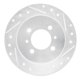 R1 Concepts 1991-1994 Nissan NX Rear Right Drilled & Slotted Silver Brake Rotor by R1 Concepts 631-67038R