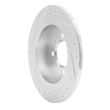 R1 Concepts 1991-1994 Nissan NX Rear Right Drilled & Slotted Silver Brake Rotor by R1 Concepts 631-67038R