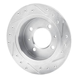R1 Concepts 1991-2006 Nissan Sentra Rear Left Drilled & Slotted Silver Brake Rotor by R1 Concepts 631-67039L