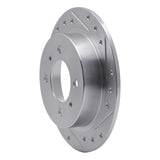 R1 Concepts 1991-2006 Nissan NX Rear Right Drilled & Slotted Silver Brake Rotor by R1 Concepts 631-67039R