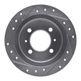 R1 Concepts 1991-2006 Nissan NX Rear Right Drilled & Slotted Silver Brake Rotor by R1 Concepts 631-67039R