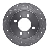 R1 Concepts 1991-2006 Nissan NX Rear Right Drilled & Slotted Silver Brake Rotor by R1 Concepts 631-67039R