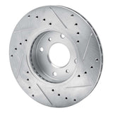 R1 Concepts 1993-2006 Infiniti G20 Front Left Drilled & Slotted Silver Brake Rotor by R1 Concepts 631-67040L