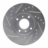 R1 Concepts 1993-2006 Infiniti G20 Front Right Drilled & Slotted Silver Brake Rotor by R1 Concepts 631-67040R