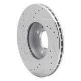 R1 Concepts 1993-2006 Infiniti G20 Front Right Drilled & Slotted Silver Brake Rotor by R1 Concepts 631-67040R