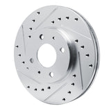 R1 Concepts 1991-1994 Nissan Sentra Front Left Drilled & Slotted Silver Brake Rotor by R1 Concepts 631-67041L