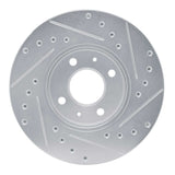 R1 Concepts 1991-1994 Nissan Sentra Front Left Drilled & Slotted Silver Brake Rotor by R1 Concepts 631-67041L