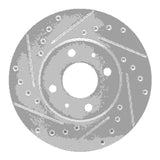 R1 Concepts 1991-1994 Nissan Sentra Front Left Drilled & Slotted Silver Brake Rotor by R1 Concepts 631-67041L