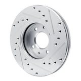 R1 Concepts 1991-1994 Nissan Sentra Front Left Drilled & Slotted Silver Brake Rotor by R1 Concepts 631-67041L