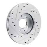 R1 Concepts 1991-1994 Nissan Sentra Front Right Drilled & Slotted Silver Brake Rotor by R1 Concepts 631-67041R