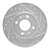 R1 Concepts 1991-1994 Nissan Sentra Front Right Drilled & Slotted Silver Brake Rotor by R1 Concepts 631-67041R