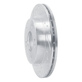 R1 Concepts 1994-1996 Nissan 240SX Front Left Drilled & Slotted Silver Brake Rotor by R1 Concepts 631-67042L