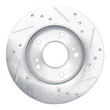 R1 Concepts 1994-1996 Nissan 240SX Front Left Drilled & Slotted Silver Brake Rotor by R1 Concepts 631-67042L