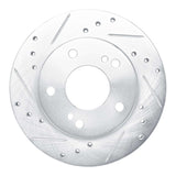R1 Concepts 1994-1996 Nissan 240SX Front Left Drilled & Slotted Silver Brake Rotor by R1 Concepts 631-67042L