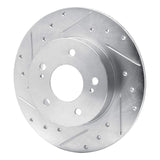 R1 Concepts 1994-2004 Infiniti I30 Rear Left Drilled & Slotted Silver Brake Rotor by R1 Concepts 631-67043L