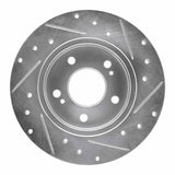 R1 Concepts 1994-2004 Infiniti I30 Rear Left Drilled & Slotted Silver Brake Rotor by R1 Concepts 631-67043L