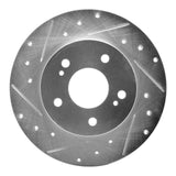 R1 Concepts 1994-2004 Infiniti I30 Rear Left Drilled & Slotted Silver Brake Rotor by R1 Concepts 631-67043L
