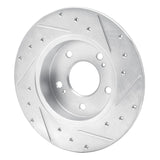 R1 Concepts 1994-2004 Infiniti I30 Rear Left Drilled & Slotted Silver Brake Rotor by R1 Concepts 631-67043L