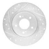 R1 Concepts 1994-2004 Infiniti I30 Rear Right Drilled & Slotted Silver Brake Rotor by R1 Concepts 631-67043R