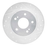 R1 Concepts 1994-2004 Infiniti I30 Rear Right Drilled & Slotted Silver Brake Rotor by R1 Concepts 631-67043R